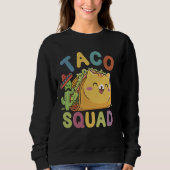 Cat Taco Squad Cinco De Mayo Mexican Party Fiesta Trui (Voorkant)