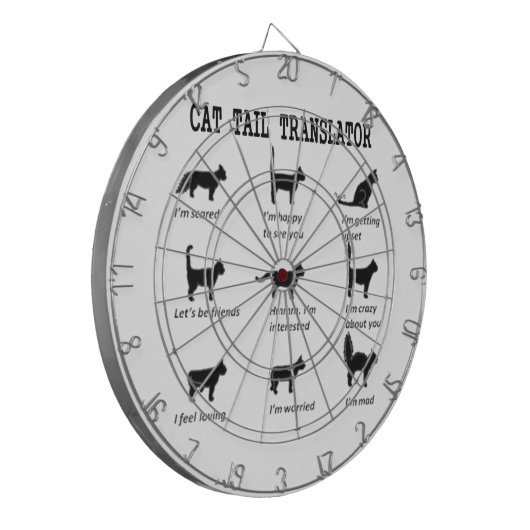 CAT TAIL VERTALER DART BOARD DARTBORD (Voorkant Links)