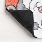Cat Tango Dance Art Mousepad Muismat (Hoek)