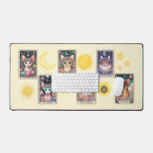 Cat Tarot Card Desk Mat (Clavier et souris)