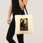 Cat Tarot Kaart Het Reader Ontwerp Tote Bag (Voorkant (product))