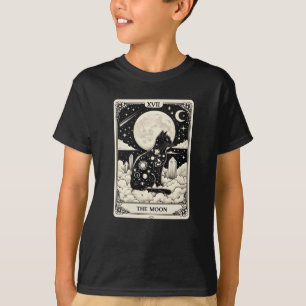Cat Tarot Kaart The Moon Graphic T-shirt