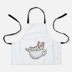 Cat Tea cup Schort