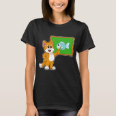 Cat Teacher Pointer Fish T-shirt (Voorkant)