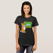 Cat Teacher Pointer Fish T-shirt (Voorkant volledig)