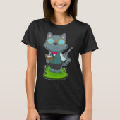 Cat Teacher Pointer T-shirt (Voorkant)