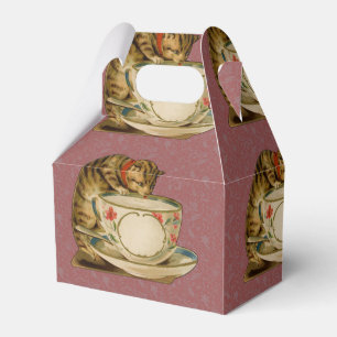 Cat Teacup Schattige Victoriaans Bedankdoosjes