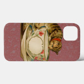 Cat Teacup Schattige Victoriaans Case-Mate iPhone Case (Achterkant (horizontaal))