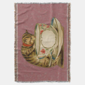 Cat Teacup Schattige  Victoriaans Deken (Voorkant Verticaal)