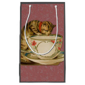 Cat Teacup Schattige Victoriaans Klein Cadeauzakje (Voorkant)