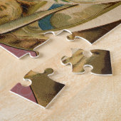 Cat Teacup Schattige Victoriaans Legpuzzel (Zijkant)