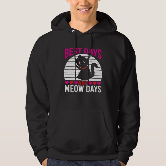 Cat Tees Best Days Are Meow Days (Voorkant)