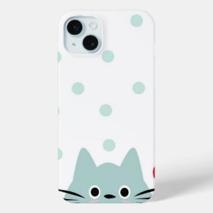 Cat telefoonhoesjes aangepast met uw huisdier naam iPhone 15 mini hoesje