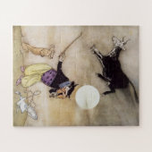  Cat & The Fiddle door Arthur Rackham Legpuzzel (Horizontaal)