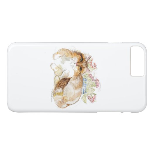 Cat Thoughts sur un coque iphone (Dos (Horizontal))