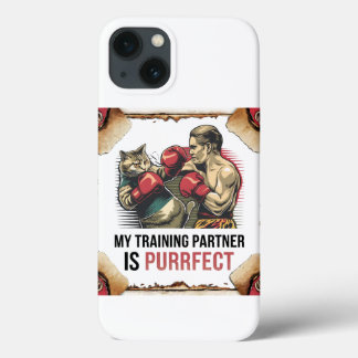 Cat Training Partner iPhone-hoesje – Muay Thai iPhone 13 Hoesje