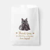 Cat Treat Wedding Favoriet Bag Bedankzakje (Voorkant)