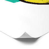 Cat Trick Funny Tabby Cat Riding Unicycle Poster (Hoek)