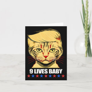 Cat Trump 9 leeft Baby Kamala Harris voor Presiden Kaart