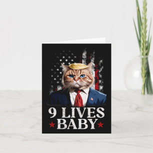 Cat Trump 9 Lives Baby Trump 2024 Winnaar Overwinn Kaart