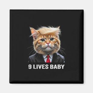Cat Trump 9 Lives Baby Trump 2024 Winnaar Overwinn Magneet