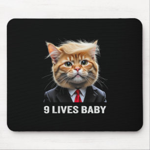Cat Trump 9 Lives Baby Trump 2024 Winnaar Overwinn Muismat