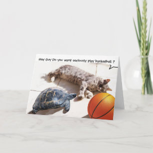 CAT, TURTLE EN BASKETBALL KAART