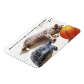 CAT, TURTLE EN BASKETBALL MAGNEET (Linkerzijde)