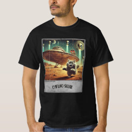 Cat UFO Selfie: Bang Kat (Mannen t-shirt) #10 T-shirt
