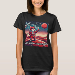 Cat UFO Selfie: Red Planet (een andere dag op Mars T-shirt