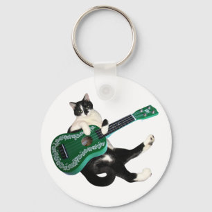 Cat Ukulele Sleutelhanger