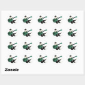 Cat Ukulele Sticker (Vel)