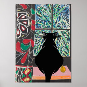 Cat Under Window, tekst toevoegen Poster