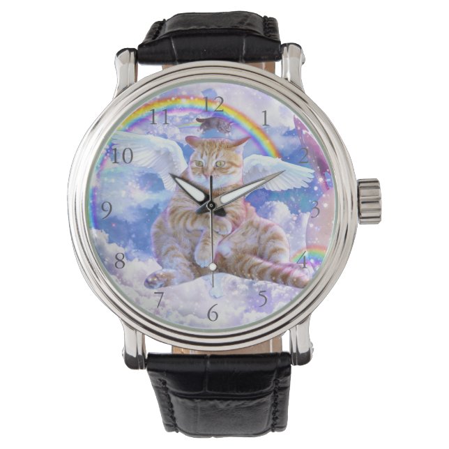 Cat Unicorn - Caticorn Horloge (Voorkant)