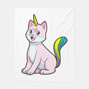 Cat Unicorn Fleece Deken