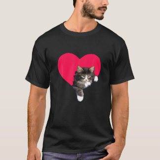 Cat Valentijnsdag Cute Kat Valentijn Gifts Cat T-shirt