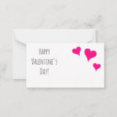  Cat Valentijnsdag Valentijn Notitiekaartje (Achterkant)