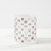 Cat  Verjaardagstekst op Frosted Mok (Center)