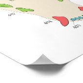 Cat Veterinary Dental Tooth Chart Poster (Hoek)