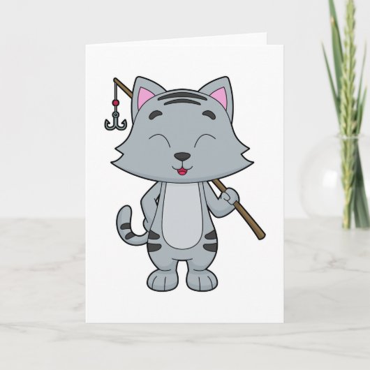 Cat Vist Fisher Finshing rod Kaart (Voorkant)