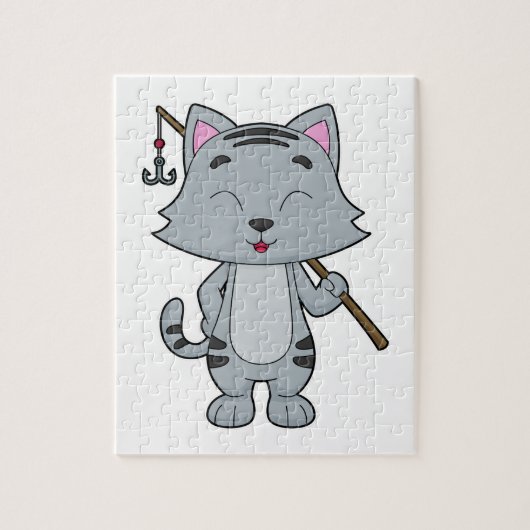Cat Vist Fisher Finshing rod Legpuzzel (Verticaal)