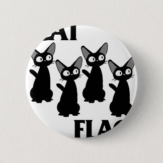 CAT VLAG 2 RONDE BUTTON 5,7 CM