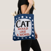 Cat Voudrait Un Sac fourre-tout Word (De près)