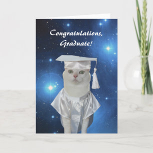  Cat Vrouw Afstuderen Kaart