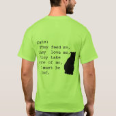 Cat vs. Dog T-shirt (Achterkant)