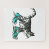 Cat Walking in His Shoes Legpuzzel (Horizontaal)