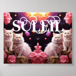 Cat Wall Art for Cat Lovers Poster