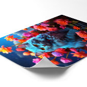 Cat Wall Art voor kattenliefhebbers Poster (Hoek)