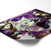 Cat Wall Art voor kattenliefhebbers Poster (Hoek)