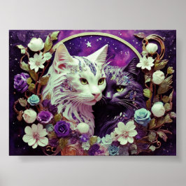 Cat Wall Art voor kattenliefhebbers Poster